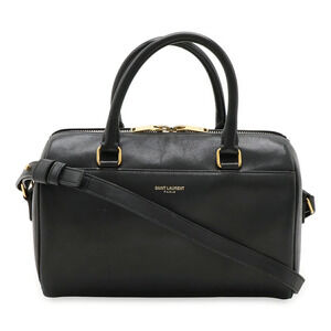 SAINT LAURENT PARIS YSL Baby Duffle 2way Shoulder Bag Black